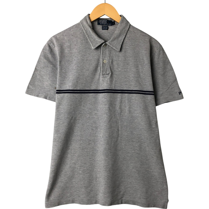 Ralph Lauren POLO by Ralph Lauren short sleeve polo shirt, men's size L cotton gray type Vintage Second Hand