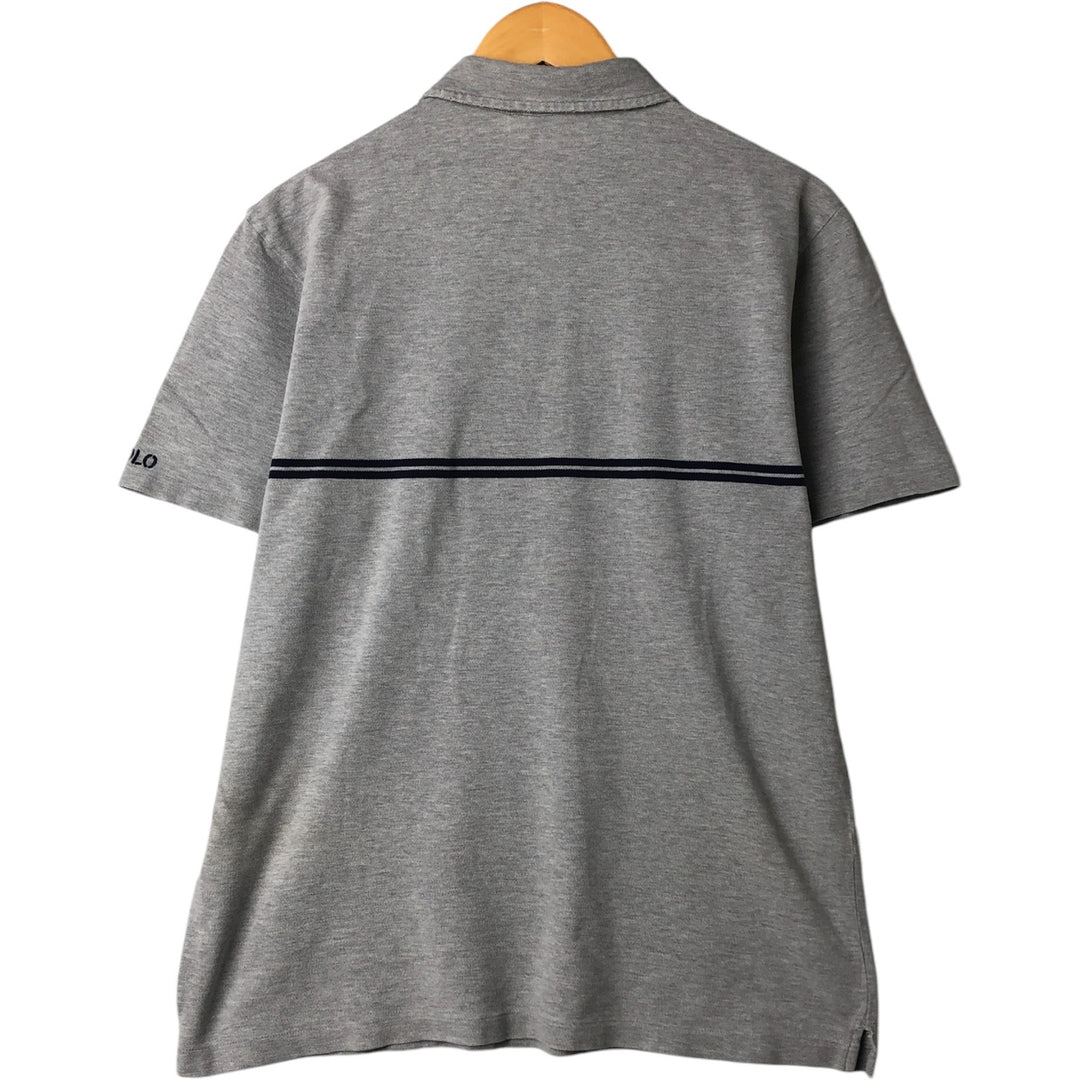 Ralph Lauren POLO by Ralph Lauren short sleeve polo shirt, men's size L cotton gray type Vintage Second Hand