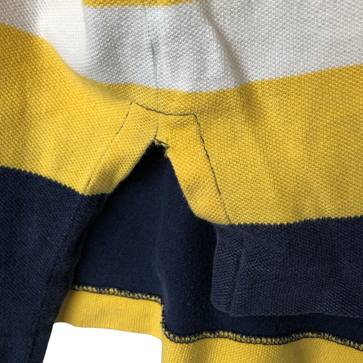 Ralph Lauren POLO by Ralph Lauren short sleeve striped polo shirt, men's size M cotton yellow type Vintage Second Hand