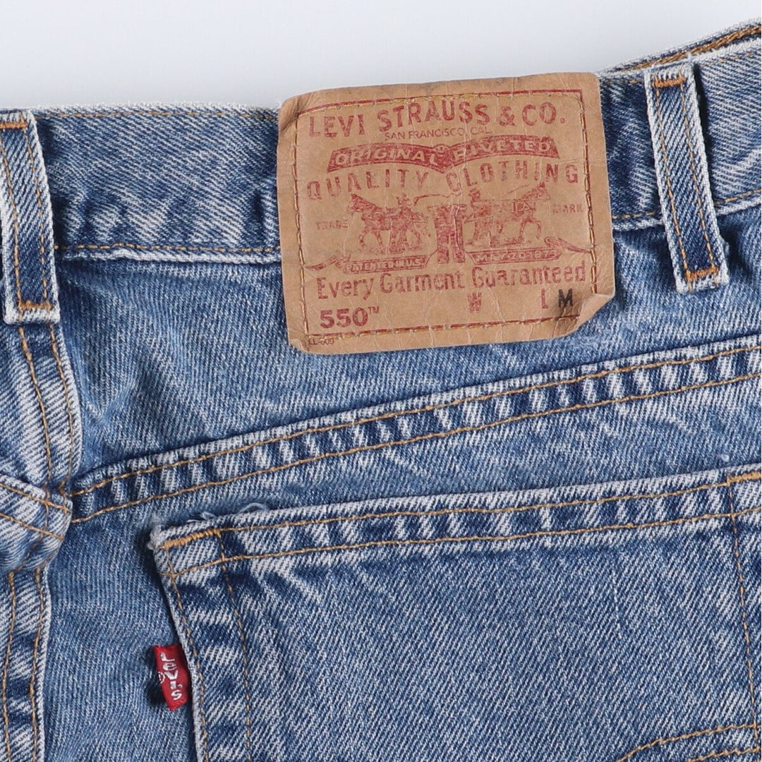 Levi's 550 Relaxed Fit Tapered Leg Tapered Denim Pants Women's XL (w30) cotton blue type Vintage Second Hand