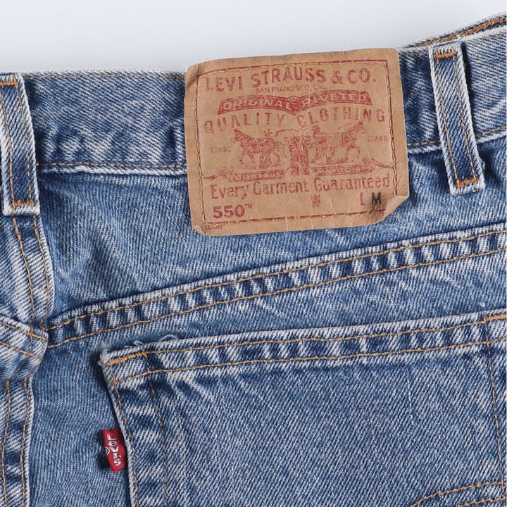 Levi's 550 Relaxed Fit Tapered Leg Tapered Denim Pants Women's XL (w30) cotton blue type Vintage Second Hand