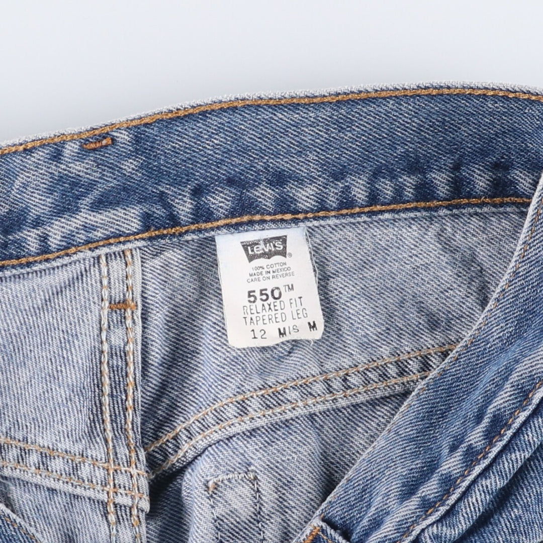 Levi's 550 Relaxed Fit Tapered Leg Tapered Denim Pants Women's XL (w30) cotton blue type Vintage Second Hand