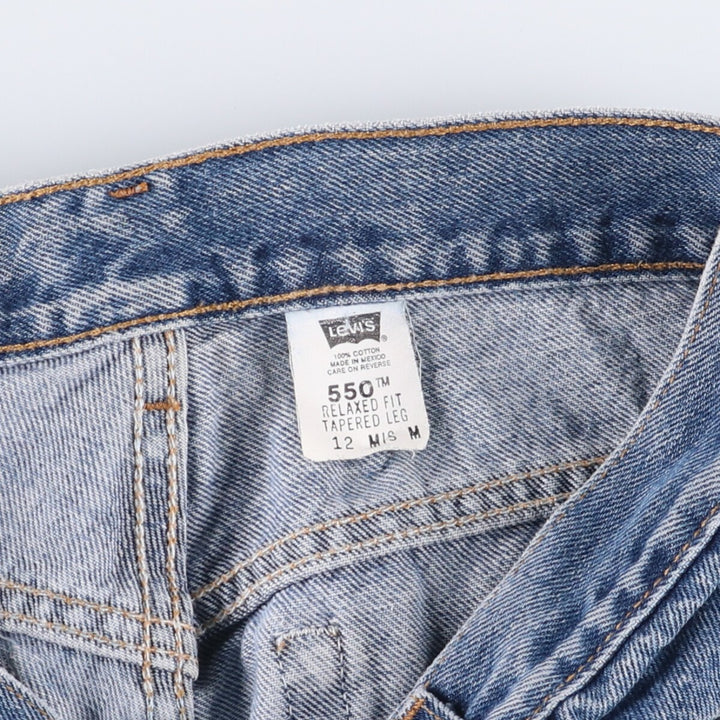 Levi's 550 Relaxed Fit Tapered Leg Tapered Denim Pants Women's XL (w30) cotton blue type Vintage Second Hand