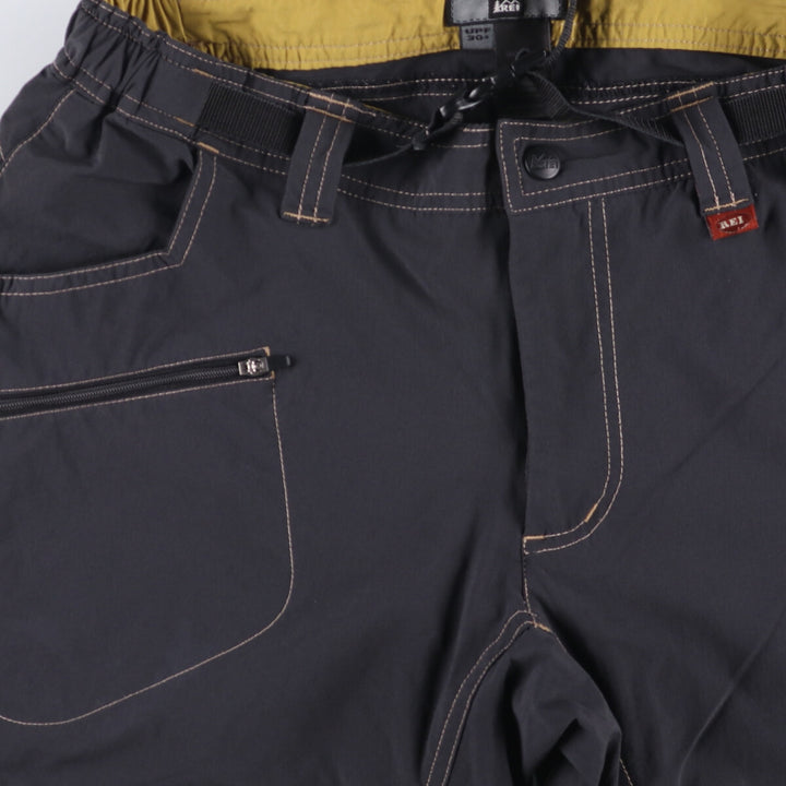 REI 2WAY Climbing Pants, Women's Size L Nylon black type Vintage Second Hand