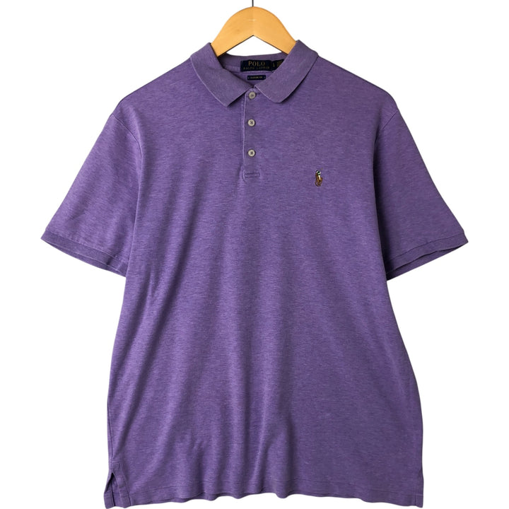 Ralph Lauren POLO RALPH LAUREN CLASSIC FIT short sleeve polo shirt for men size L unclear purple type Vintage Second Hand