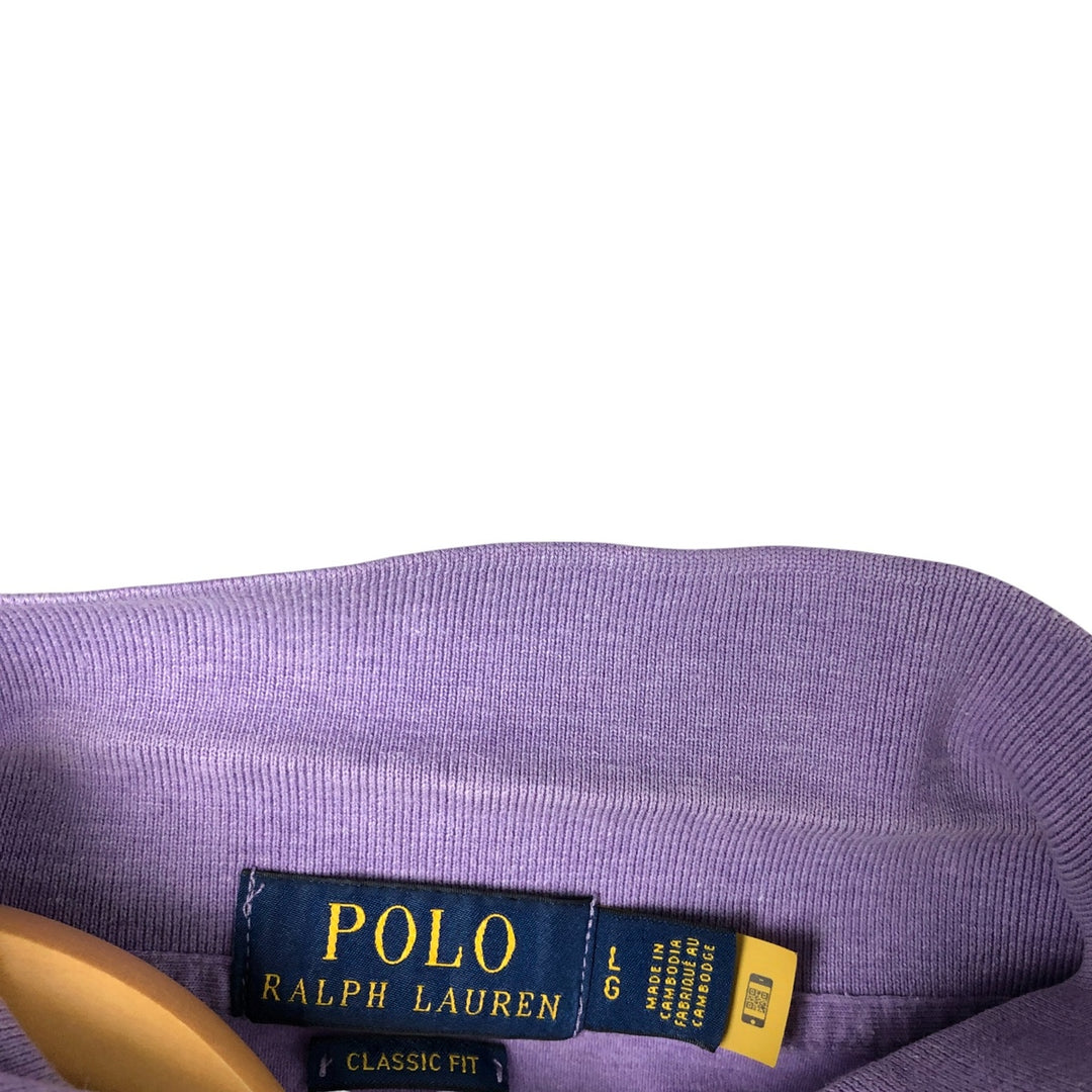 Ralph Lauren POLO RALPH LAUREN CLASSIC FIT short sleeve polo shirt for men size L unclear purple type Vintage Second Hand