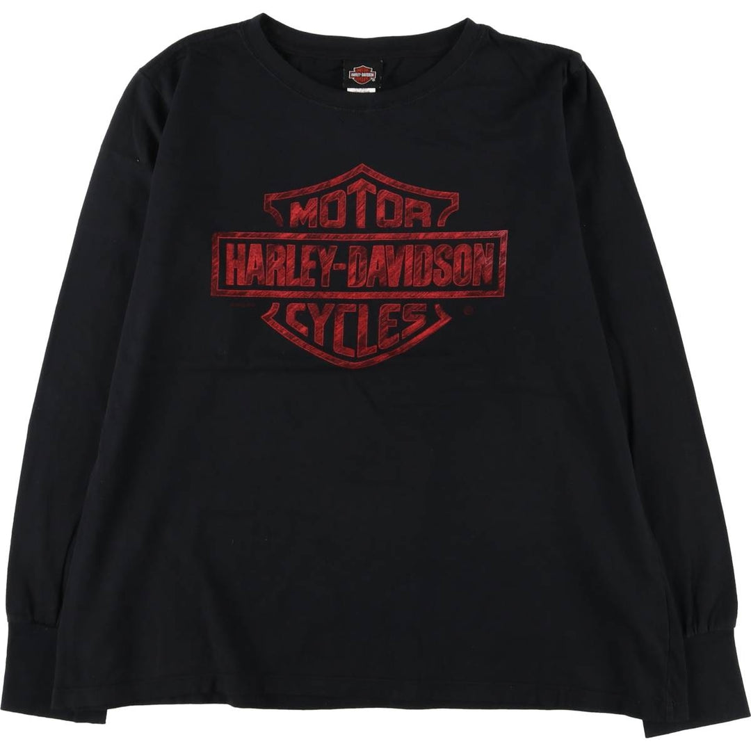 Harley-Davidson Long Sleeve T-Shirt for Women (XL Size) cotton black type Vintage Second Hand