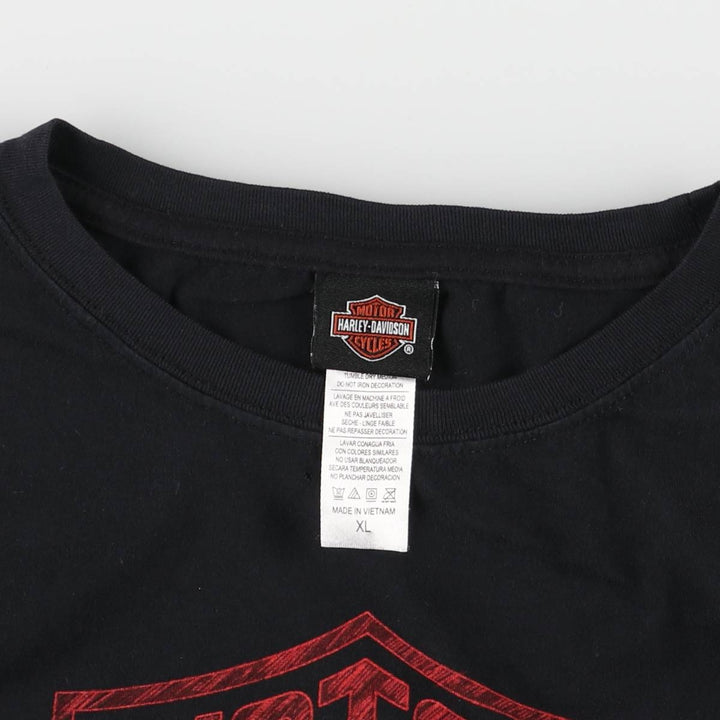 Harley-Davidson Long Sleeve T-Shirt for Women (XL Size) cotton black type Vintage Second Hand