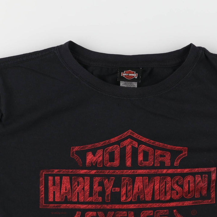 Harley-Davidson Long Sleeve T-Shirt for Women (XL Size) cotton black type Vintage Second Hand