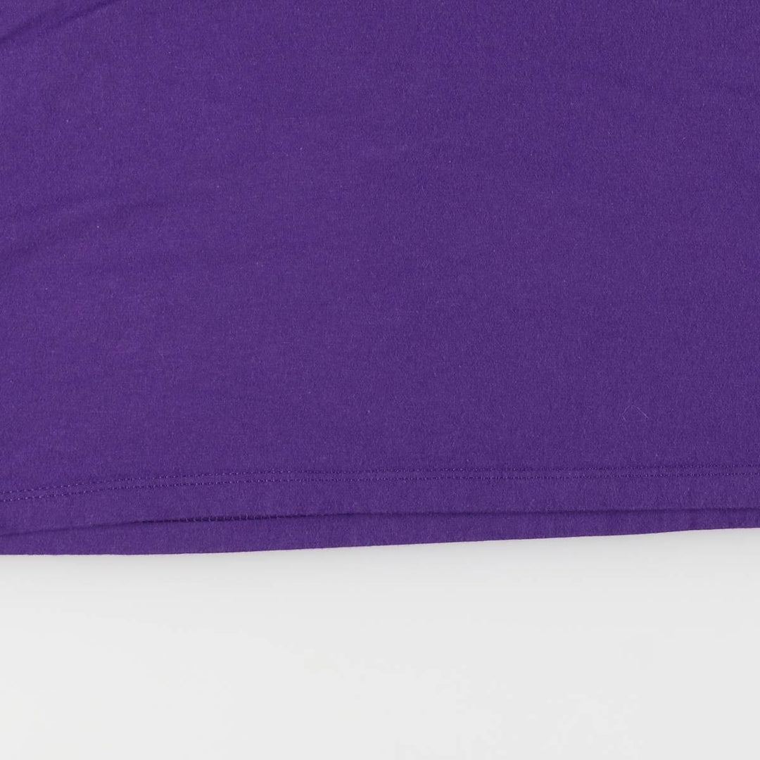 Harley-Davidson Back Print V-neck Long T-shirt, Men's Size L cotton purple type Vintage Second Hand