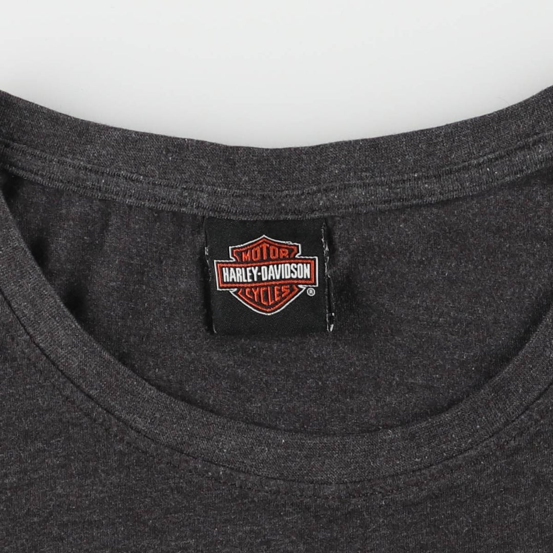 Harley-Davidson Long Sleeve T-Shirt for Women (Size XS) cotton gray type Vintage Second Hand
