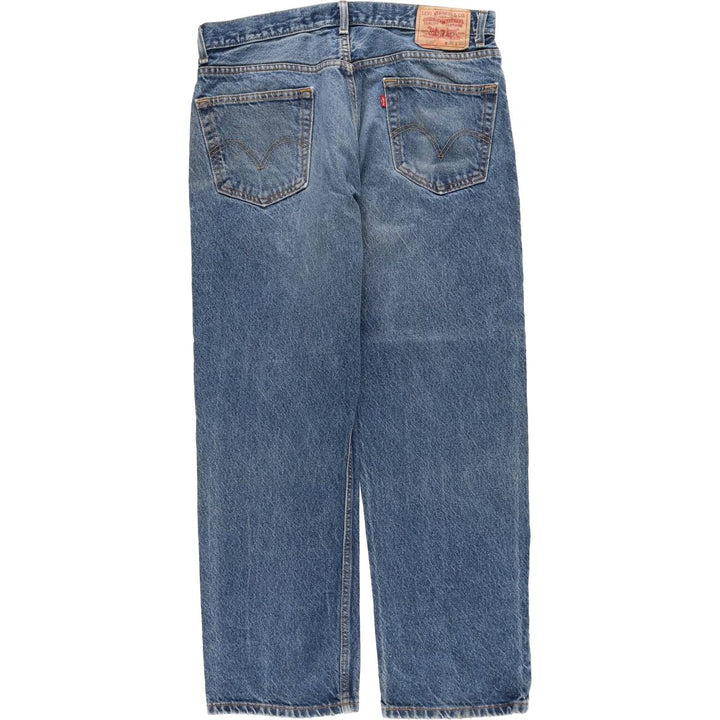 Levi's 505 REGULAR FIT tapered denim pants for men, size w35 cotton blue type Vintage Second Hand