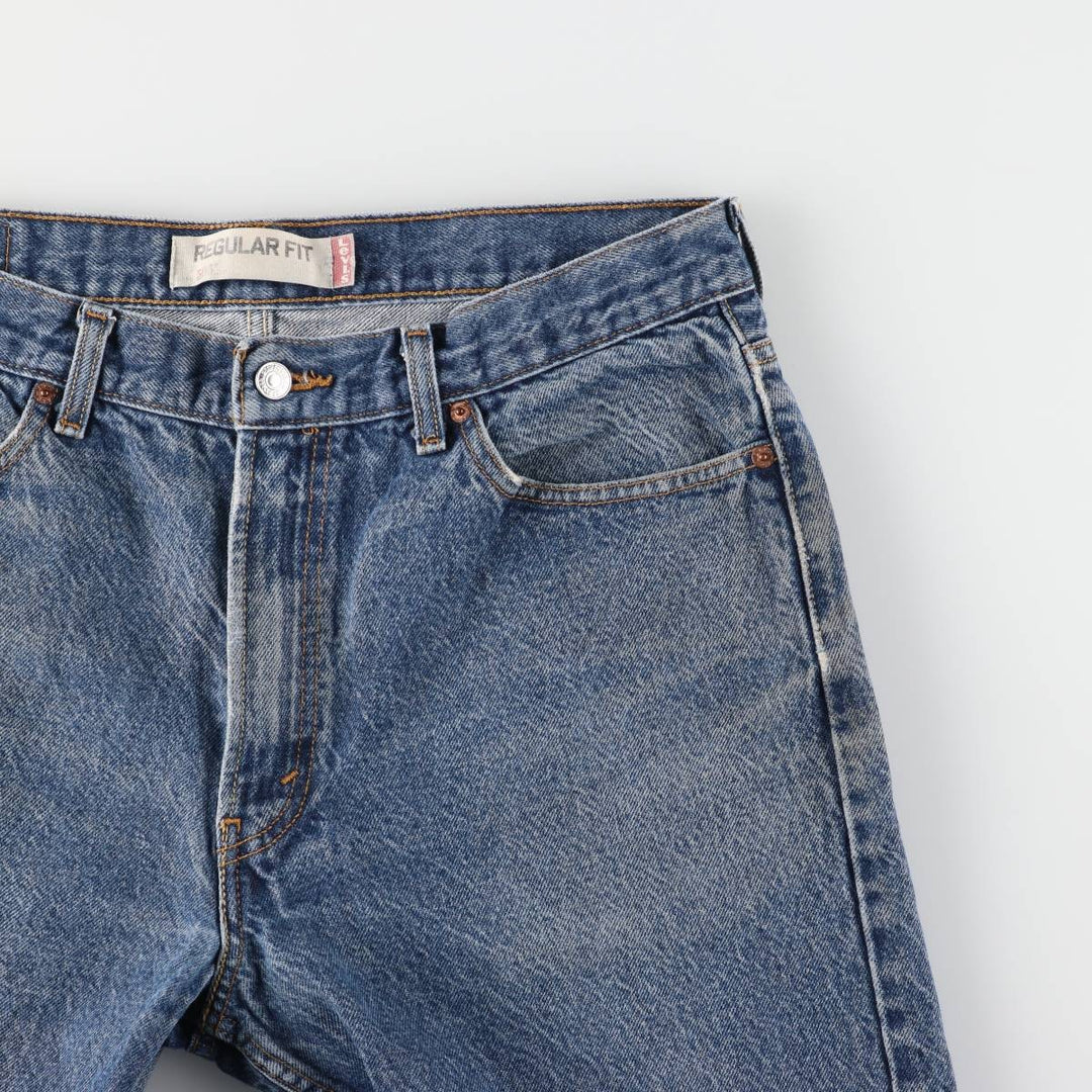 Levi's 505 REGULAR FIT tapered denim pants for men, size w35 cotton blue type Vintage Second Hand