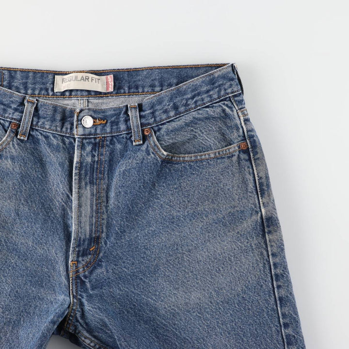 Levi's 505 REGULAR FIT tapered denim pants for men, size w35 cotton blue type Vintage Second Hand