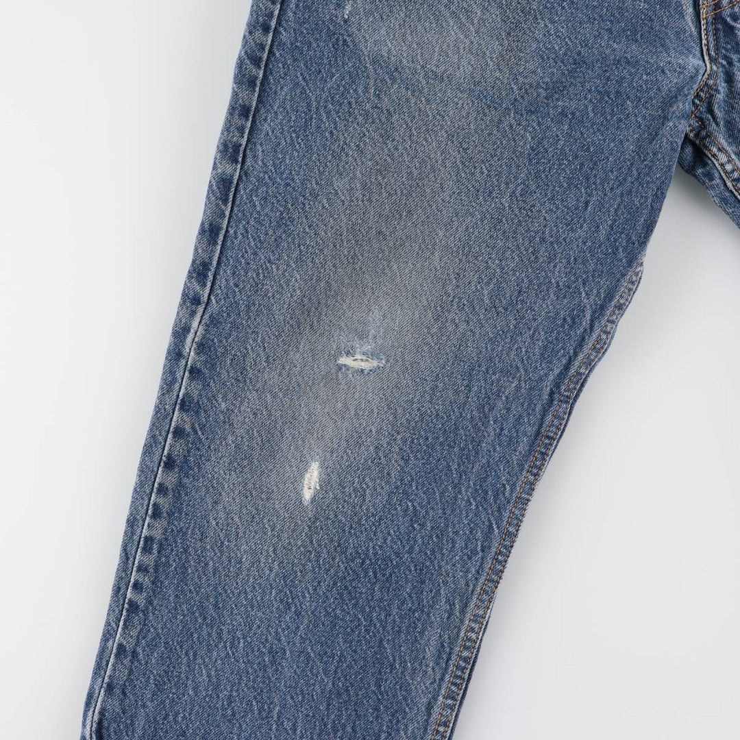 Levi's 505 REGULAR FIT tapered denim pants for men, size w35 cotton blue type Vintage Second Hand
