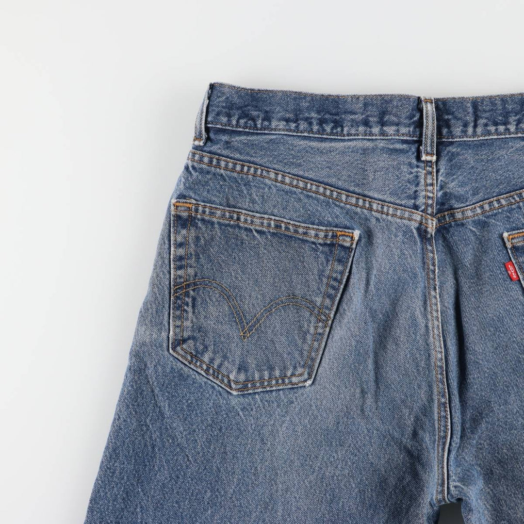 Levi's 505 REGULAR FIT tapered denim pants for men, size w35 cotton blue type Vintage Second Hand