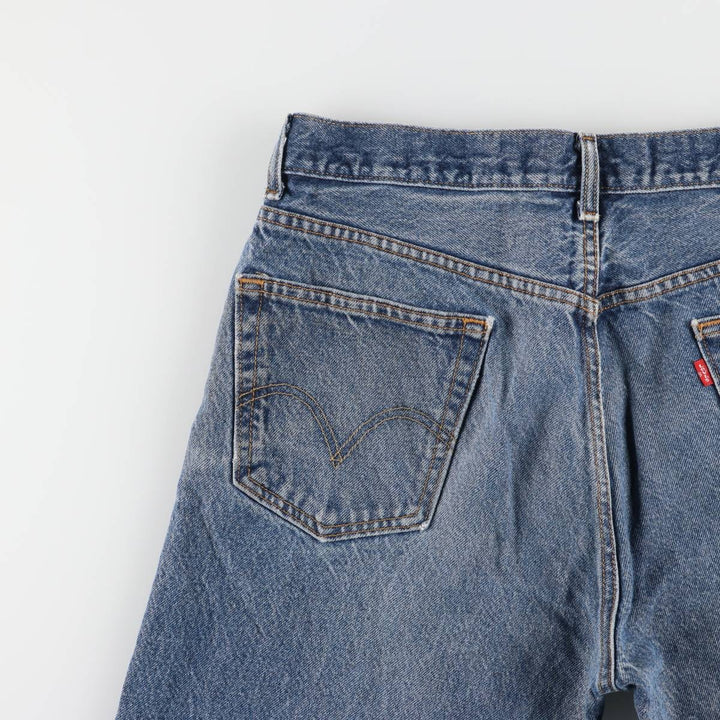 Levi's 505 REGULAR FIT tapered denim pants for men, size w35 cotton blue type Vintage Second Hand