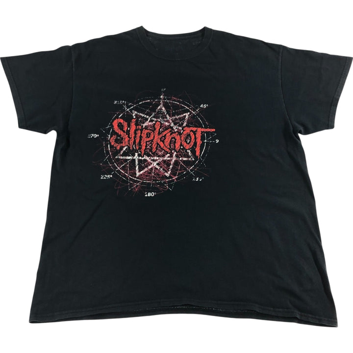 SLIPKNOT Slipknot Band T-shirt Band T Men's XL size cotton black type Vintage Second Hand
