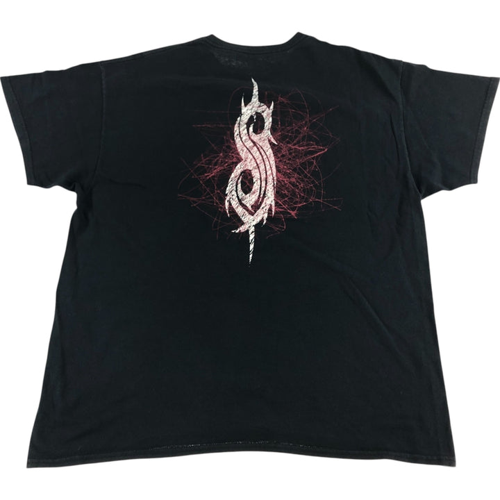 SLIPKNOT Slipknot Band T-shirt Band T Men's XL size cotton black type Vintage Second Hand