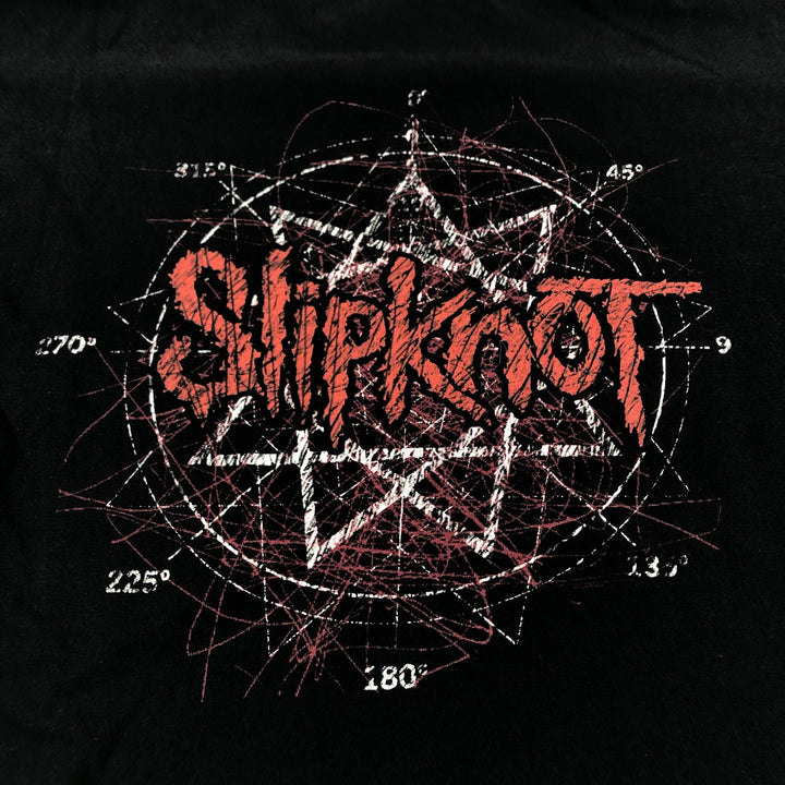 SLIPKNOT Slipknot Band T-shirt Band T Men's XL size cotton black type Vintage Second Hand