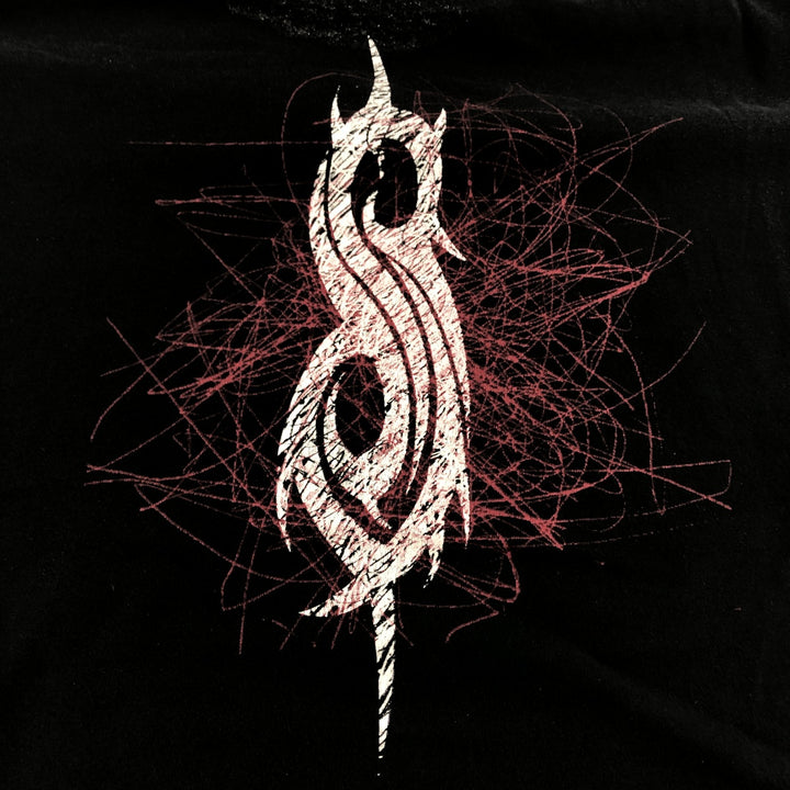 SLIPKNOT Slipknot Band T-shirt Band T Men's XL size cotton black type Vintage Second Hand