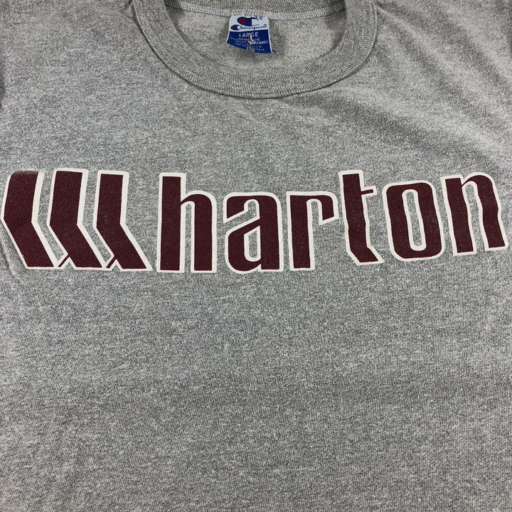 90'S Champion Authentic Athletic Apparel College T-shirt Made in USA Men's L Vintage cotton gray type Vintage Second Hand