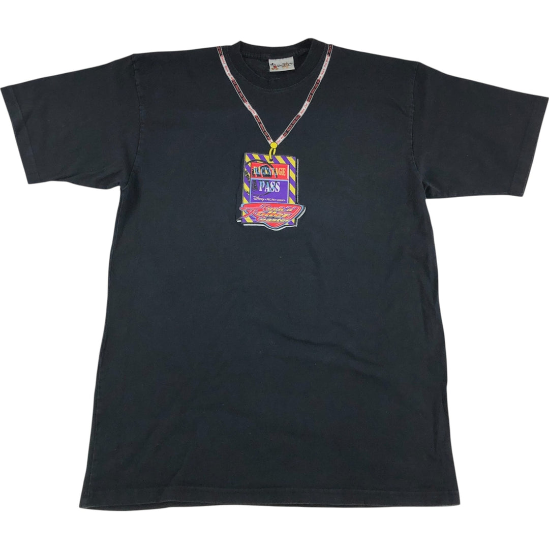 90'S Walt Disney World MICKEY MOUSE Mickey Mouse optical illusion T-shirt, men's XXL size, vintage unclear black type Vintage Second Hand