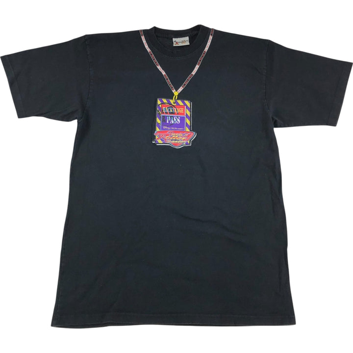 90'S Walt Disney World MICKEY MOUSE Mickey Mouse optical illusion T-shirt, men's XXL size, vintage unclear black type Vintage Second Hand