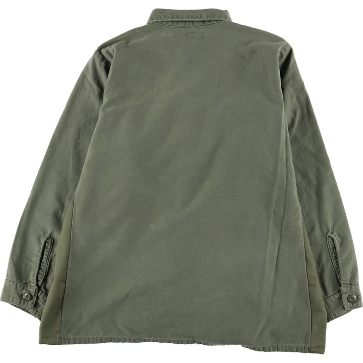 US Military Utility Shirt, Men's M unclear Khaki type sage green Vintage Second Hand