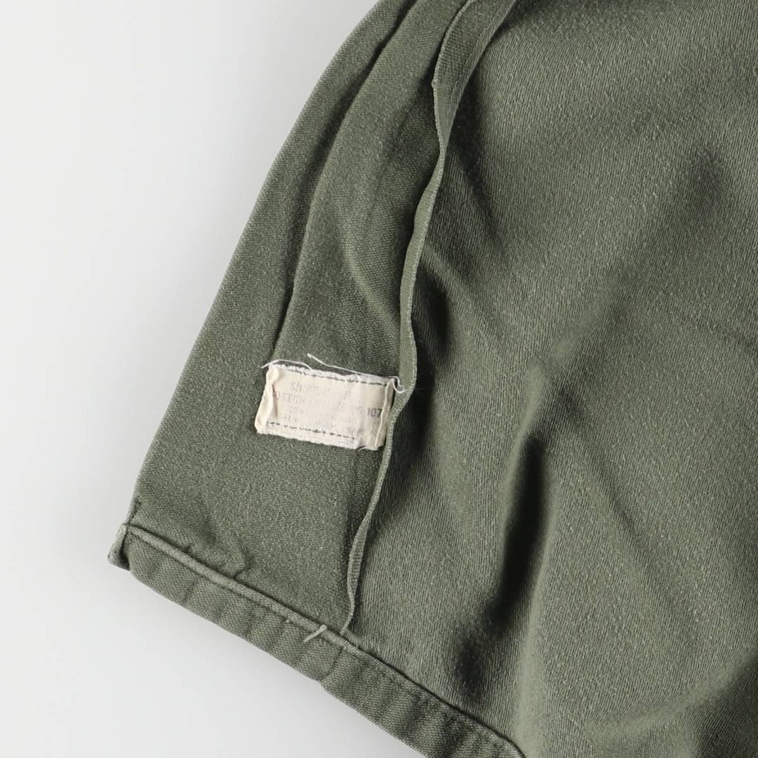 US Military Utility Shirt, Men's M unclear Khaki type sage green Vintage Second Hand