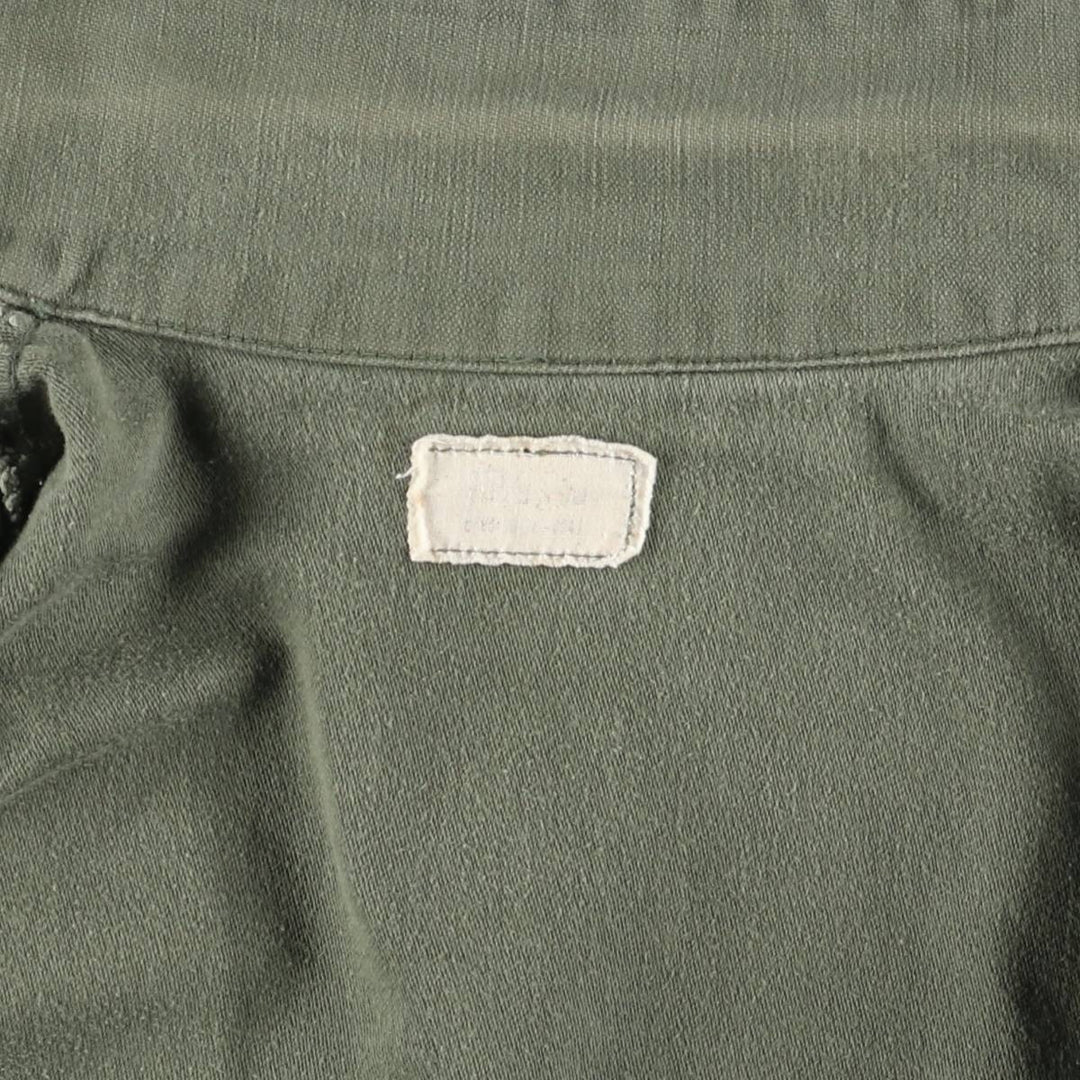 US Military Utility Shirt, Men's M unclear Khaki type sage green Vintage Second Hand