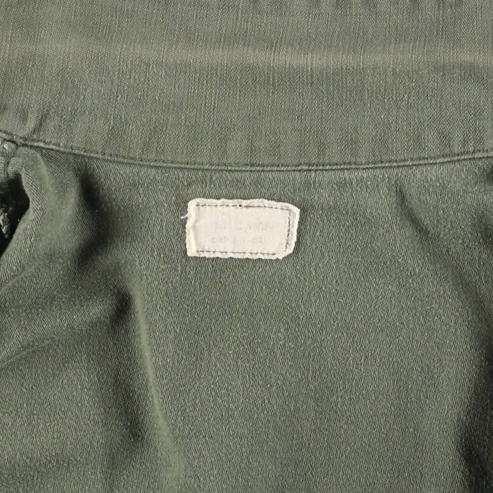 US Military Utility Shirt, Men's M unclear Khaki type sage green Vintage Second Hand