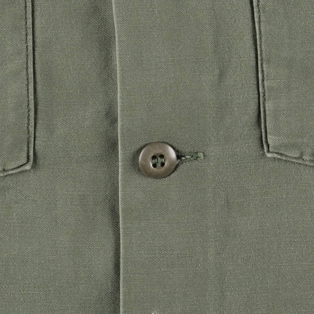 US Military Utility Shirt, Men's M unclear Khaki type sage green Vintage Second Hand