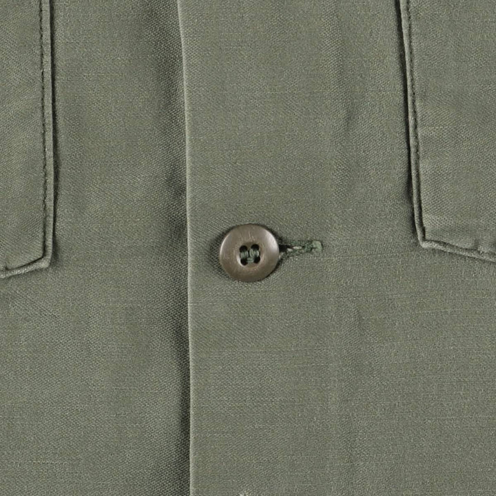 US Military Utility Shirt, Men's M unclear Khaki type sage green Vintage Second Hand