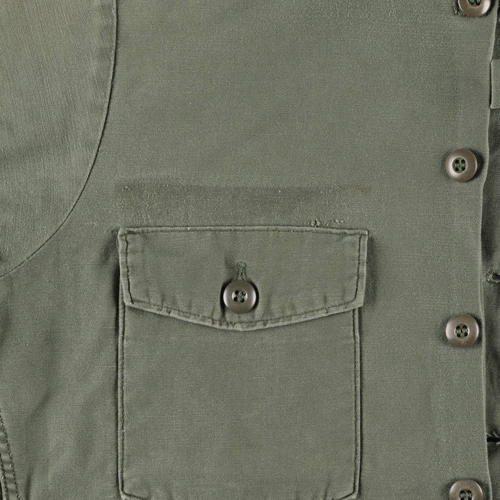 US Military Utility Shirt, Men's M unclear Khaki type sage green Vintage Second Hand