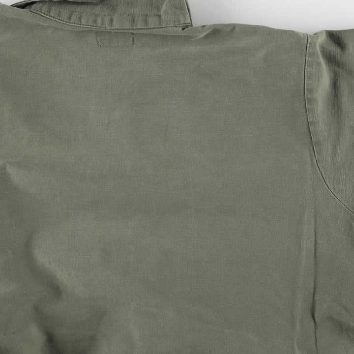 US Military Utility Shirt, Men's M unclear Khaki type sage green Vintage Second Hand
