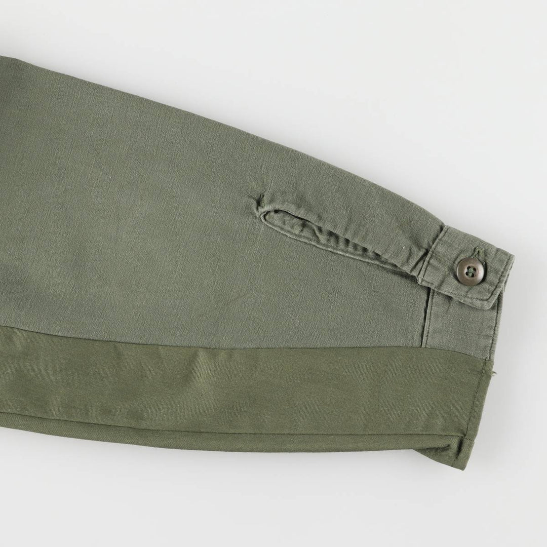 US Military Utility Shirt, Men's M unclear Khaki type sage green Vintage Second Hand