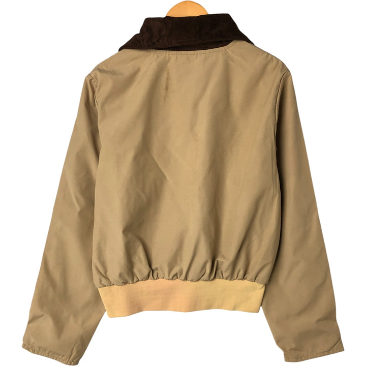 SASKA SKIWEAR Open Collar Warm-up Pullover, Men's M Size polyester Beige type Vintage Second Hand