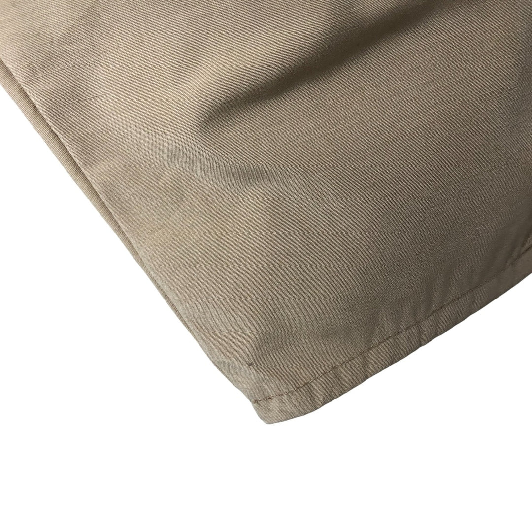 SASKA SKIWEAR Open Collar Warm-up Pullover, Men's M Size polyester Beige type Vintage Second Hand