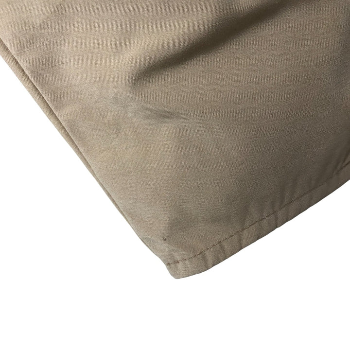 SASKA SKIWEAR Open Collar Warm-up Pullover, Men's M Size polyester Beige type Vintage Second Hand