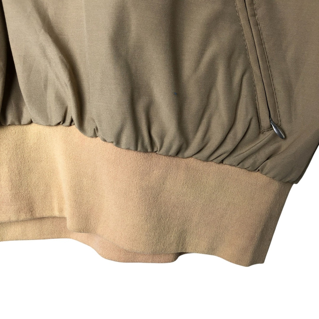 SASKA SKIWEAR Open Collar Warm-up Pullover, Men's M Size polyester Beige type Vintage Second Hand