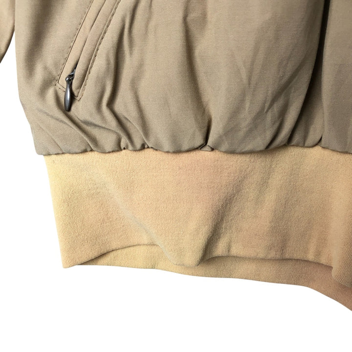 SASKA SKIWEAR Open Collar Warm-up Pullover, Men's M Size polyester Beige type Vintage Second Hand