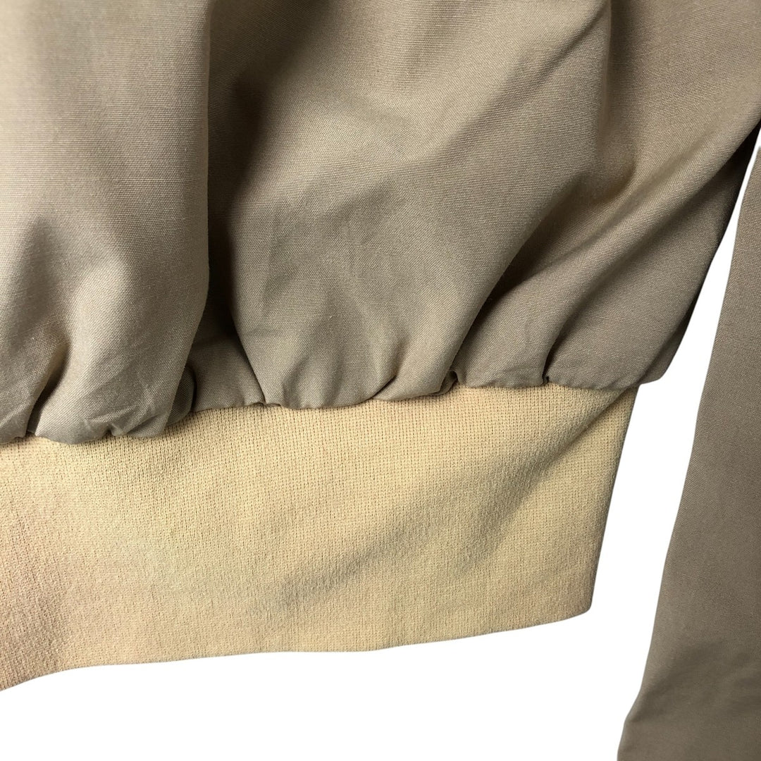 SASKA SKIWEAR Open Collar Warm-up Pullover, Men's M Size polyester Beige type Vintage Second Hand