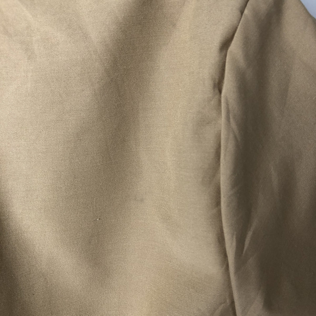 SASKA SKIWEAR Open Collar Warm-up Pullover, Men's M Size polyester Beige type Vintage Second Hand