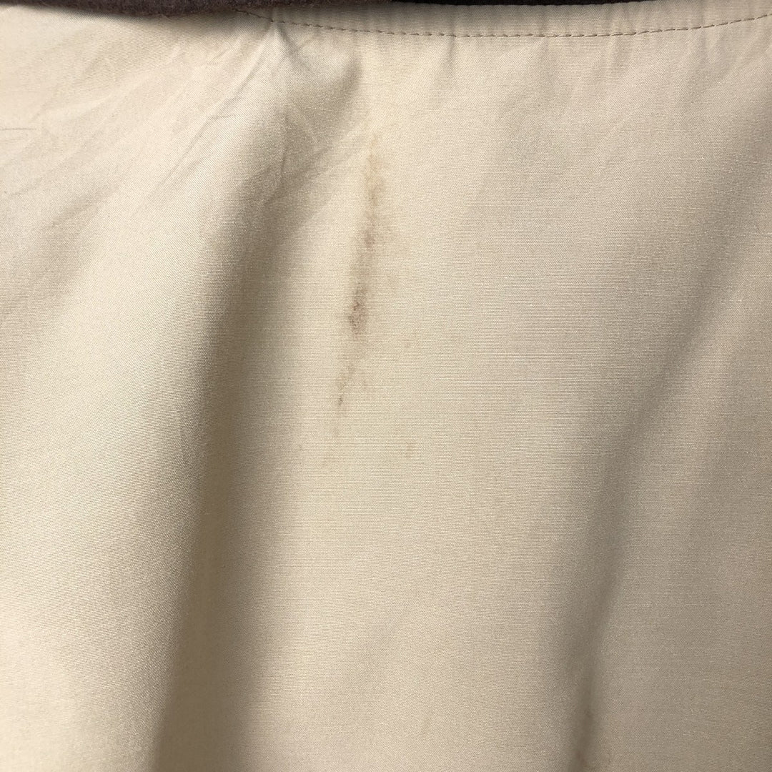 SASKA SKIWEAR Open Collar Warm-up Pullover, Men's M Size polyester Beige type Vintage Second Hand