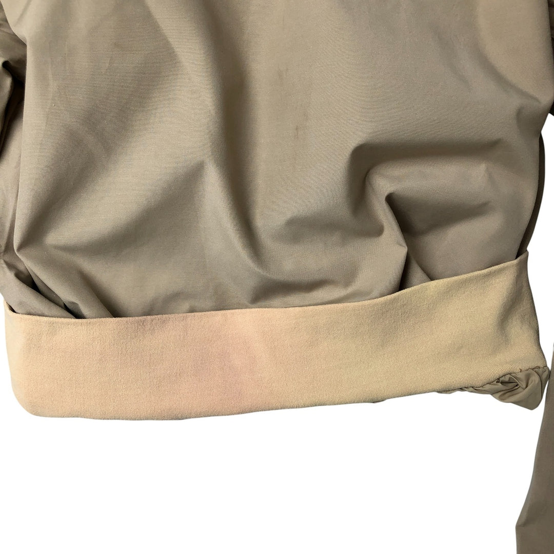 SASKA SKIWEAR Open Collar Warm-up Pullover, Men's M Size polyester Beige type Vintage Second Hand