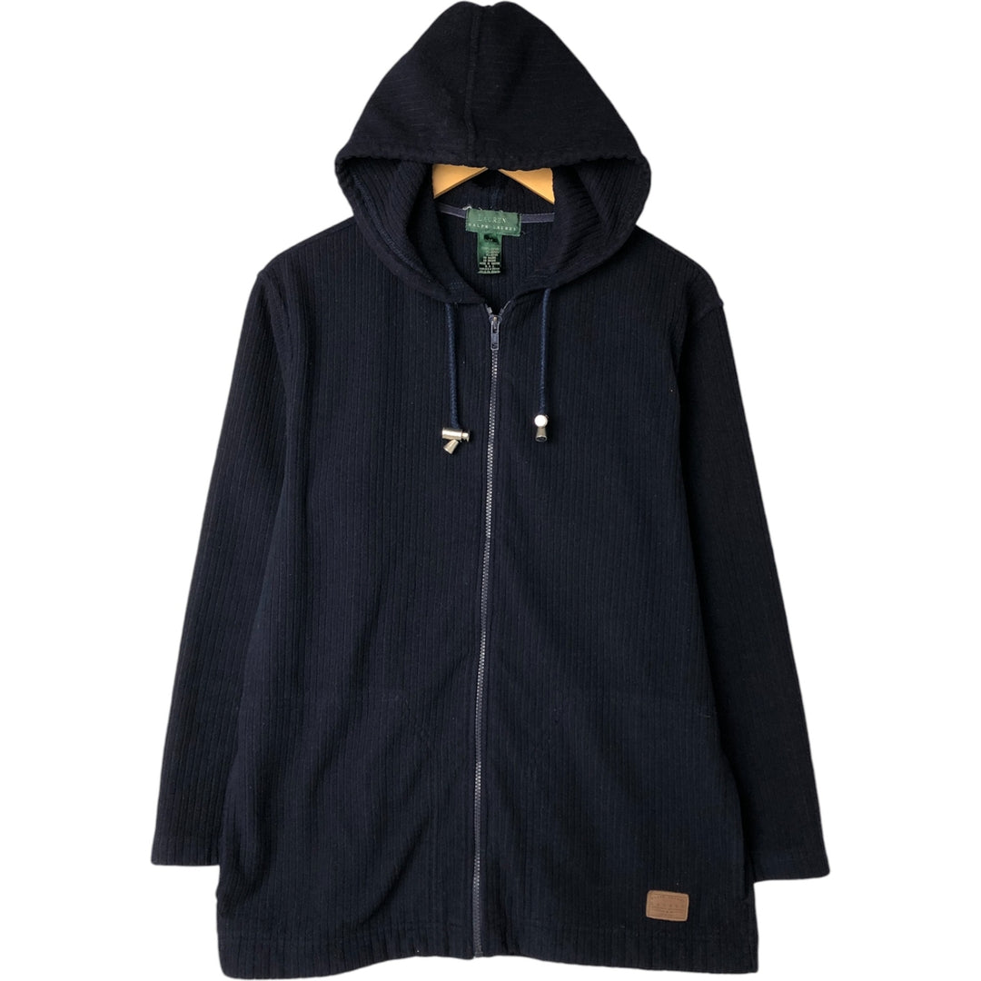 Ralph Lauren LAUREN Lauren Sweat Full Zip Hoodie Women's M polyester navy blue type Vintage Second Hand