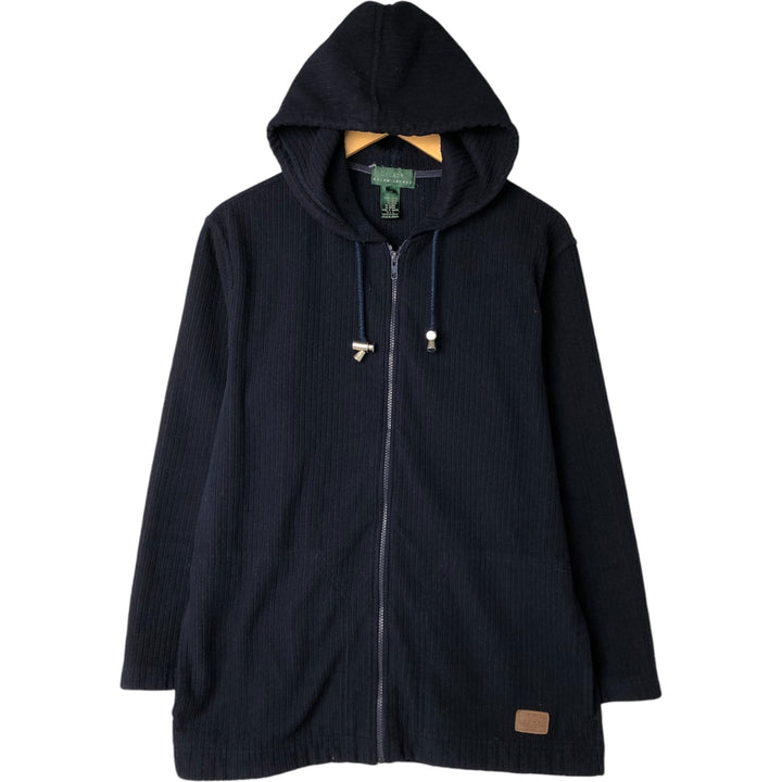 Ralph Lauren LAUREN Lauren Sweat Full Zip Hoodie Women's M polyester navy blue type Vintage Second Hand