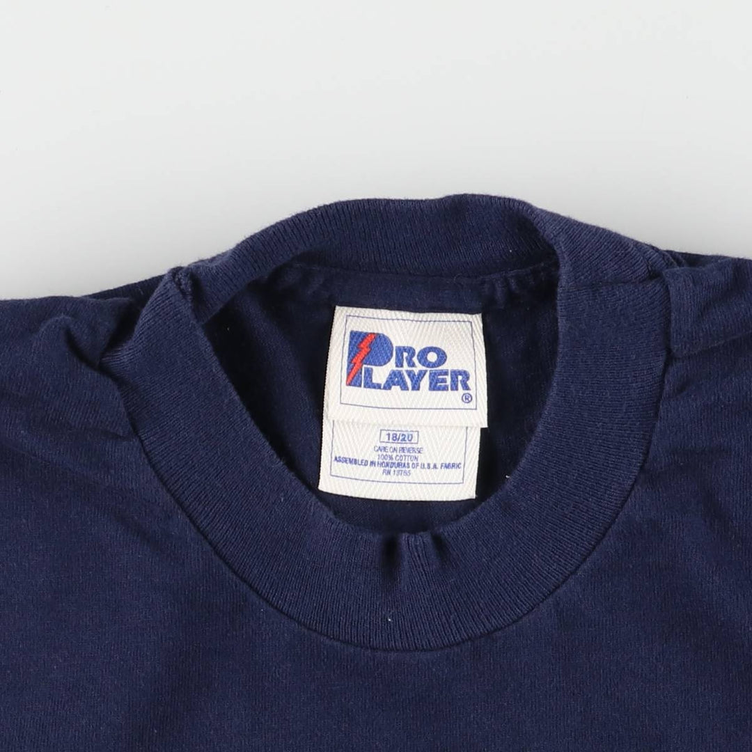 90'S PRO PLAYER MLB NEW YORK YANKEES New York Yankees sports T-shirt men's M equivalent vintage cotton navy blue type Vintage Second Hand