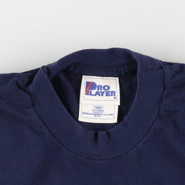 90'S PRO PLAYER MLB NEW YORK YANKEES New York Yankees sports T-shirt men's M equivalent vintage cotton navy blue type Vintage Second Hand